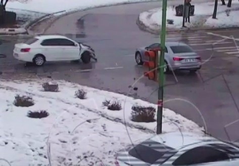 Kaza Anları Mobese Kameralarına Yansıdı