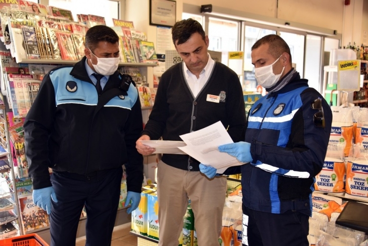 Aliağa’da Virüse Karşı Marketlerin Denetimi Sıklaştı