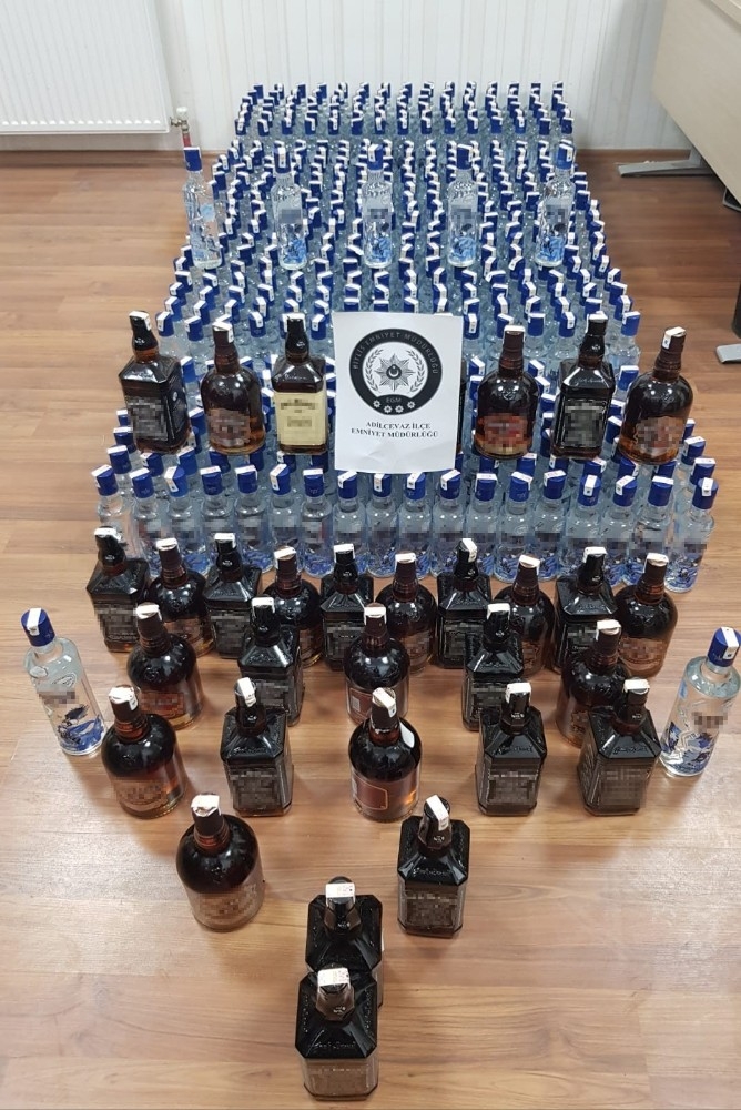 Bitlis’te 703 Şişe Sahte İçki Ele Geçirildi