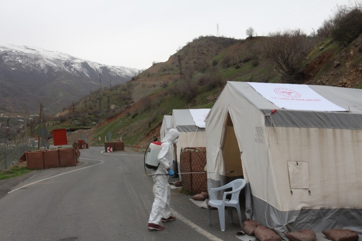 Çukurca’da Dezenfekte Çalışması