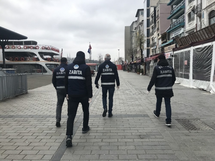 Sahilde Balık Tutanları Zabıta Böyle Uyardı