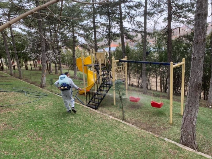 Keskin İlçesi Korona Virüse Karşı Dezenfekte Ediliyor