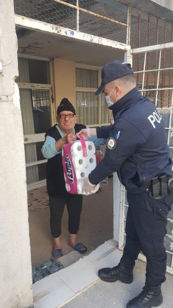 Evinden Çıkamayanlara Polis Desteği