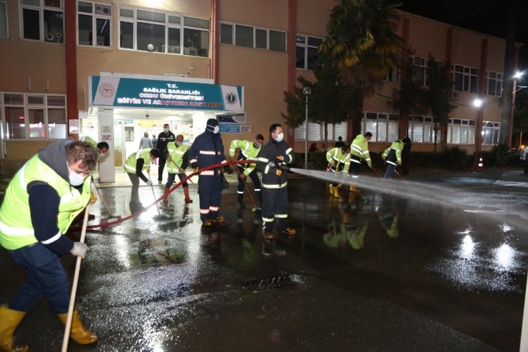 Ordu’da Sokaklar Dezenfekte Ediliyor