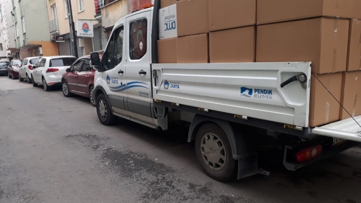 Pendik’te Maske Stokçularına Büyük Darbe