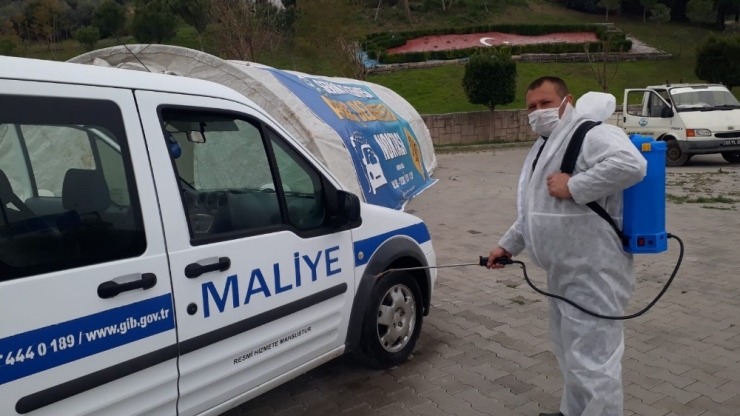 Antalya’da ’Araç Dezenfekte Noktası’