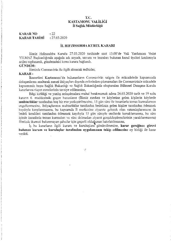 Tosya’da Şehir Dışına Seferler Durduruldu