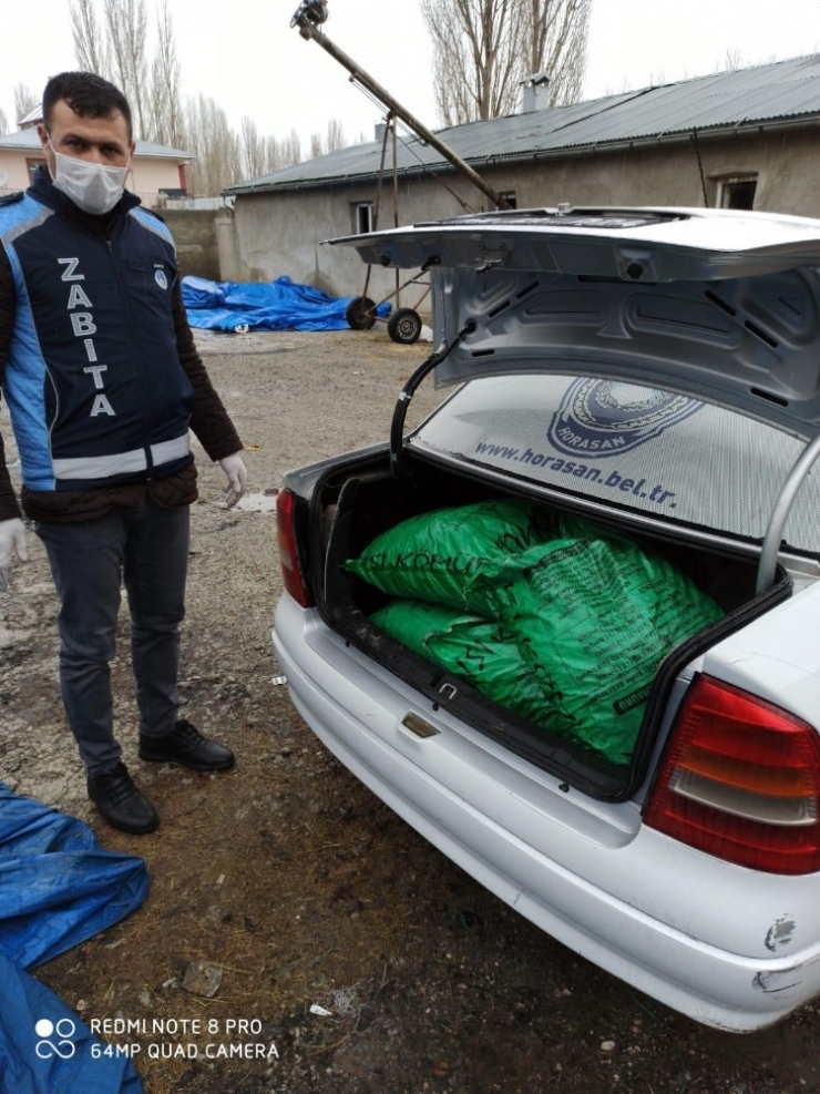 Kömürü Biten Yaşlı Kadının Yardımına Zabıta Yetişti