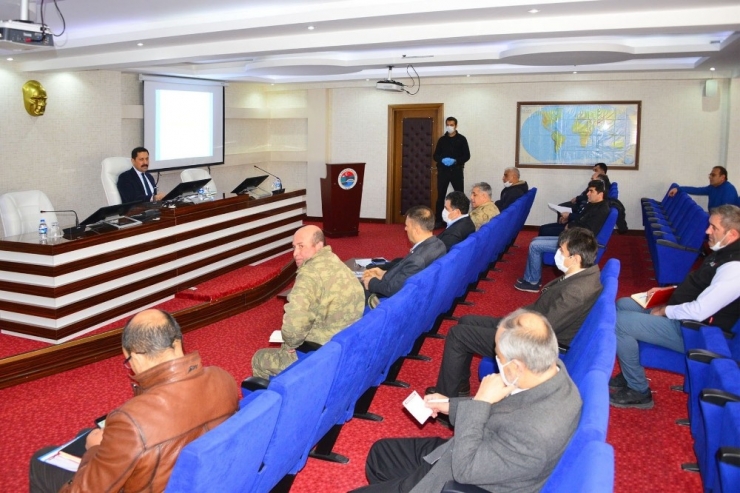 Vali Masatlı Başkanlığında Korona Virüs Gündemiyle İl Pandemi Kurulu Toplantısı Düzenlendi