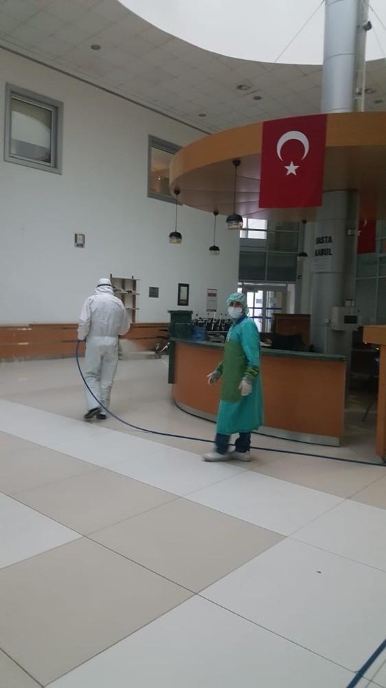 Karantina Hastanesi Dezenfekte Edildi