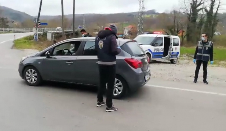 Sinop’ta Ateş Ölçerli Trafik Kontrolü