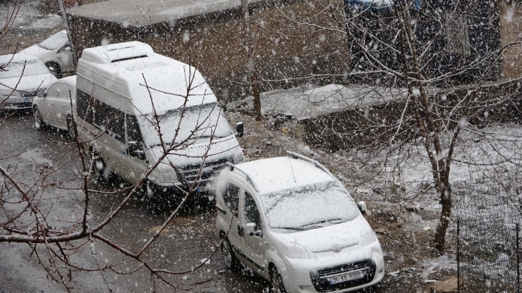 Bitlis’te Lapa Lapa Kar Yağışı