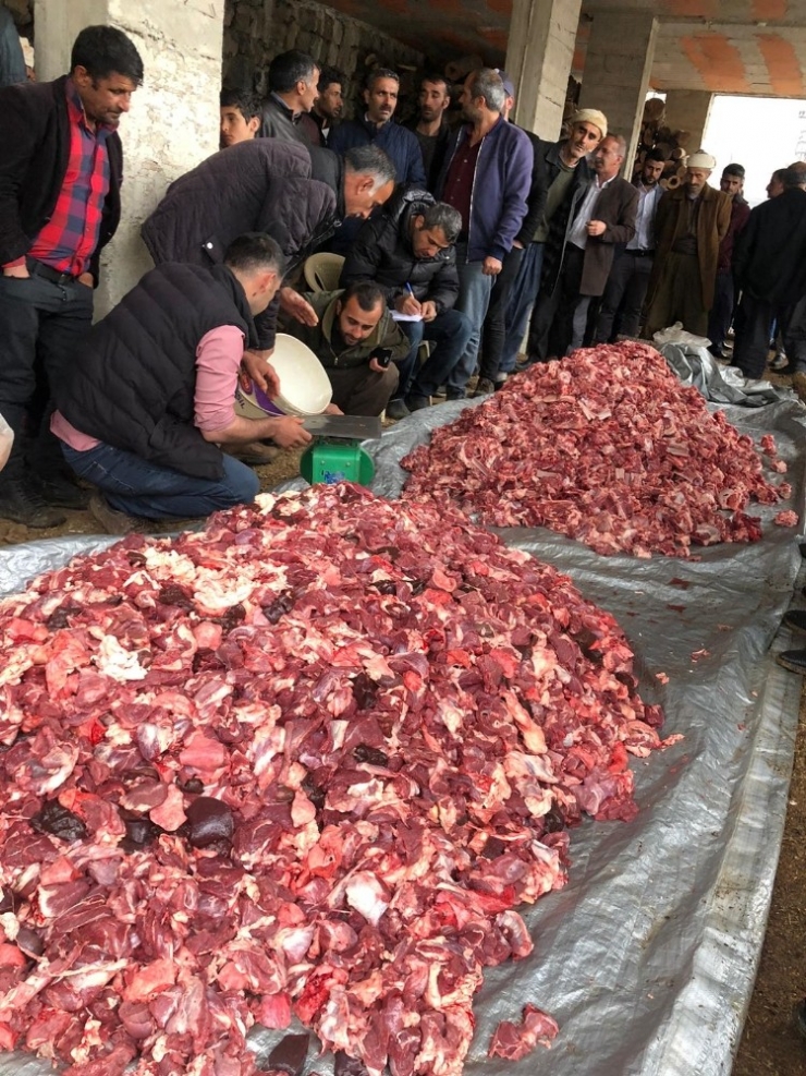 Hakkari’de Salgın Nedeniyle 78 Kurban Kesilip Dua Edildi