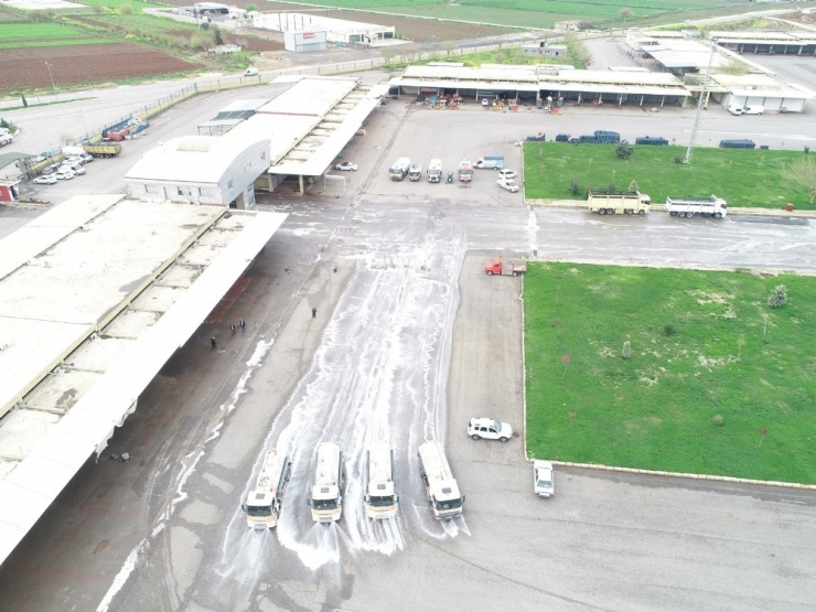 Meyve Sebze Haline Köpüklü Dezenfekte