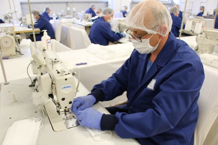 Jandarmadan Günde 100 Bin Maske Üretimi