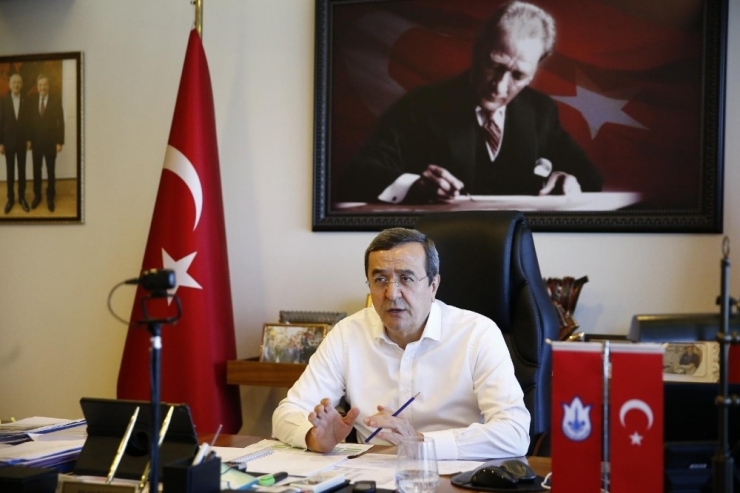 Batur, Konak’ın Raporunu Video Konferans İle Aldı