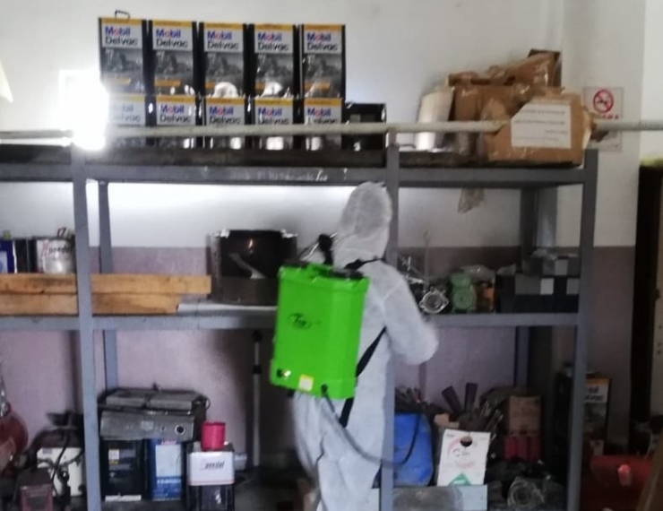 Esendere Beldesinde Dezenfekte Çalışması