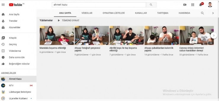Evde Kaldı, Yeğenleri Sıkılmasın Diye Youtuber Oldu