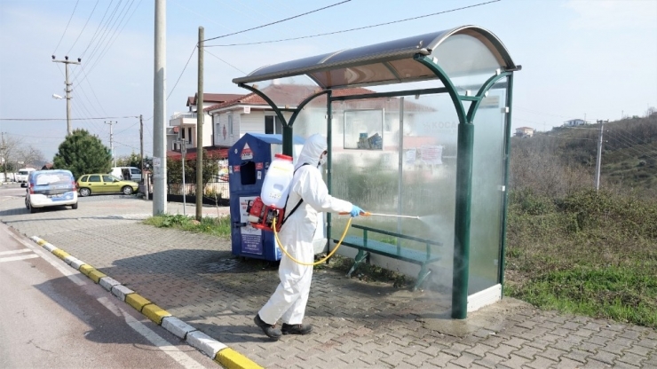 Başiskele’de Dezenfekte Çalışmaları Sürüyor