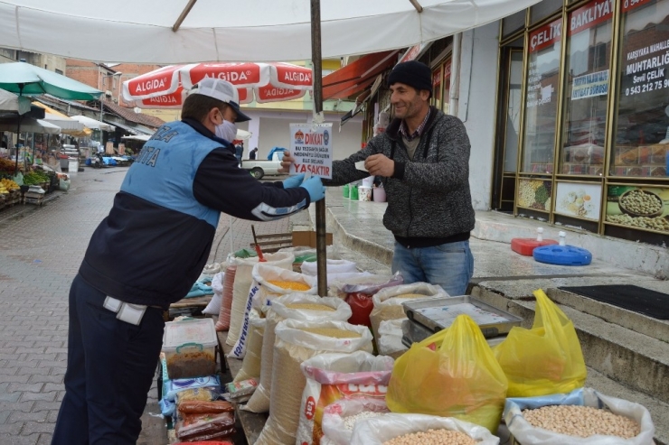 Havza’da Pazar Yerlerinde El Dezenfektan Noktaları Oluşturuldu