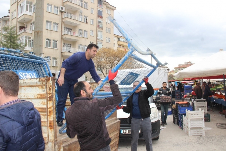Elazığ’da Pazarlarda Korona Virüs Önlemi