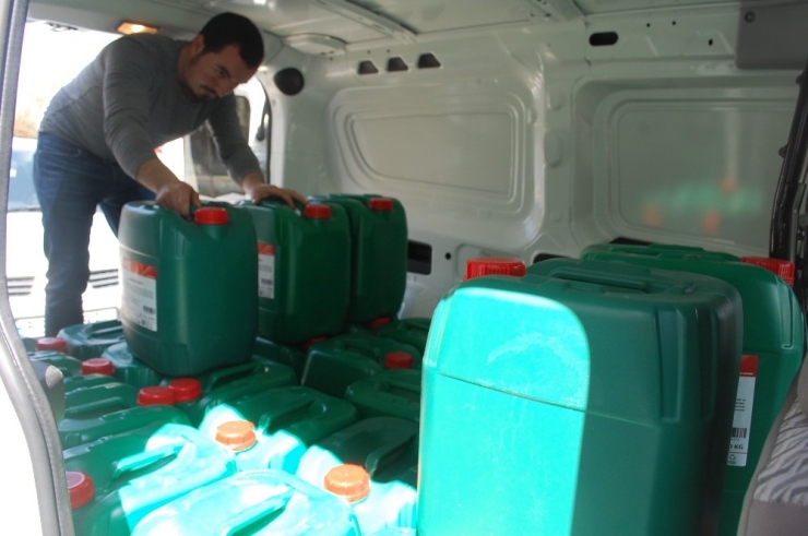 Tekirdağ’da 77 Mahalleye Dezenfektan Dağıtıldı