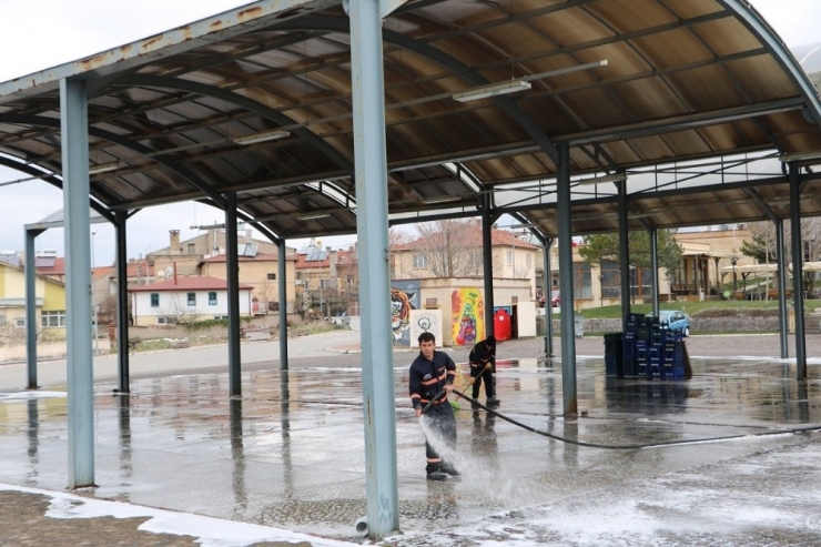 Uçhisar’da Korona Virüsle Mücadele Çalışmaları Sürüyor