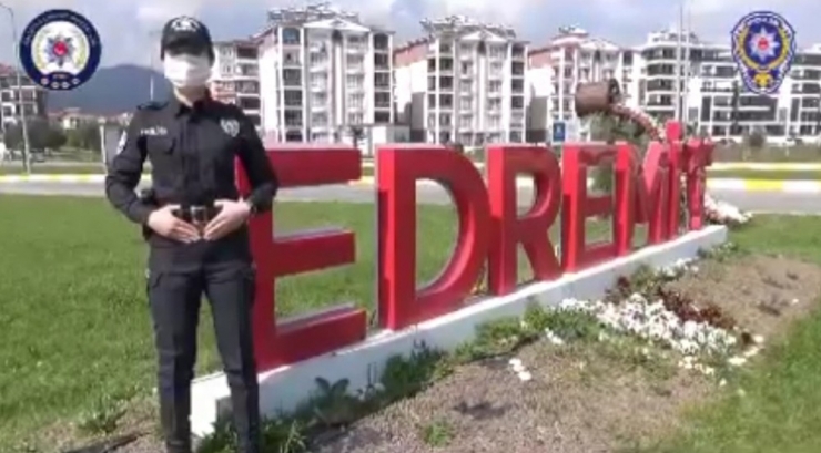Edremit Polisi ‘Evde Kal’ Klibi Hazırladı