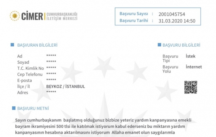 İletişim Başkanı Altun ‘Milli Dayanışma Kampanyası’na Destek İçin Gelen Başvuruları Paylaştı