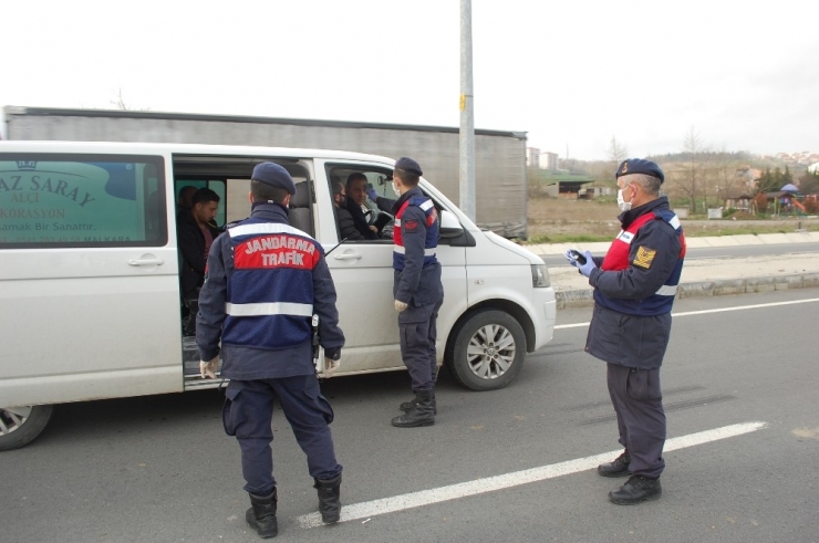 İstanbul - Çanakkale Yolunda Ateş Ölçerli Sıkı Tedbir
