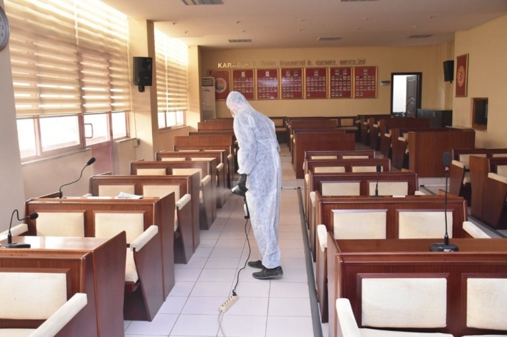 Karabük Özel İdare’den Dezenfekte Çalışmaları