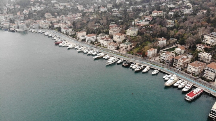 Boş Kalan Arnavutköy-bebek Sahili Havadan Görüntülendi
