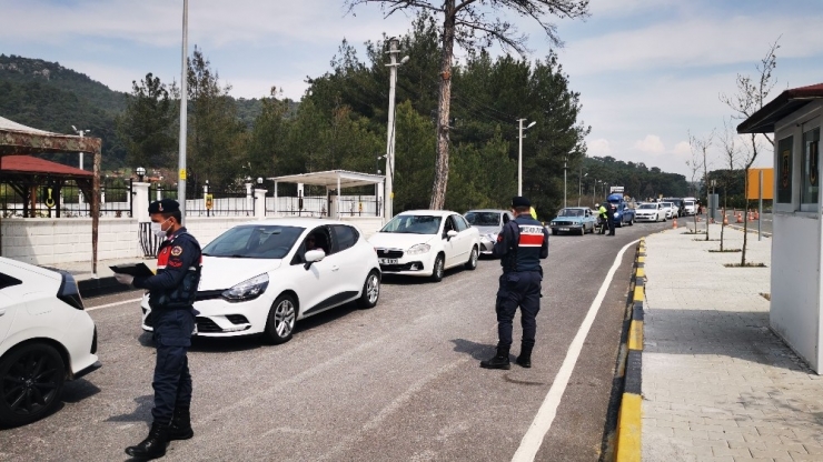 Marmaris’in İlk Kontrol Noktasında Korona Virüse Karşı Önlemler Arttırıldı
