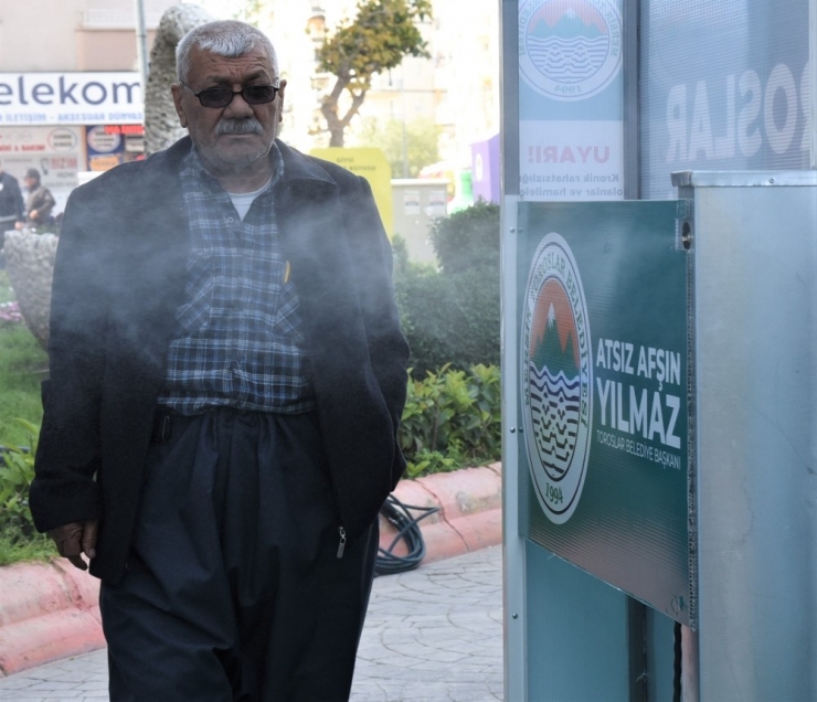 Belediyeden Dezenfeksiyon Tüneli