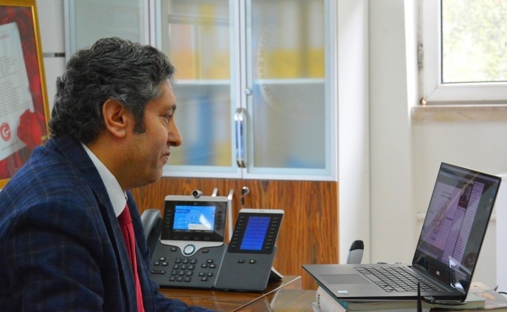 Müdür Tatlı, Telekonferans Toplantısı Yaptı