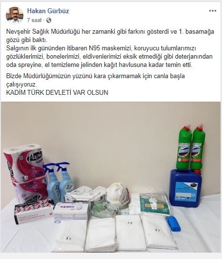 Aile Hekiminden, Sağlık İl Müdürlüğüne Teşekkür