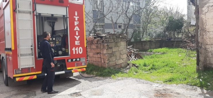 İkamet Yangınında 1 Kişi Hastanelik Oldu