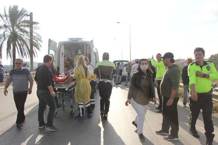 Acı İçinde Kıvanan Yaralıya İlk Müdahale Olay Yerinde Yapıldı