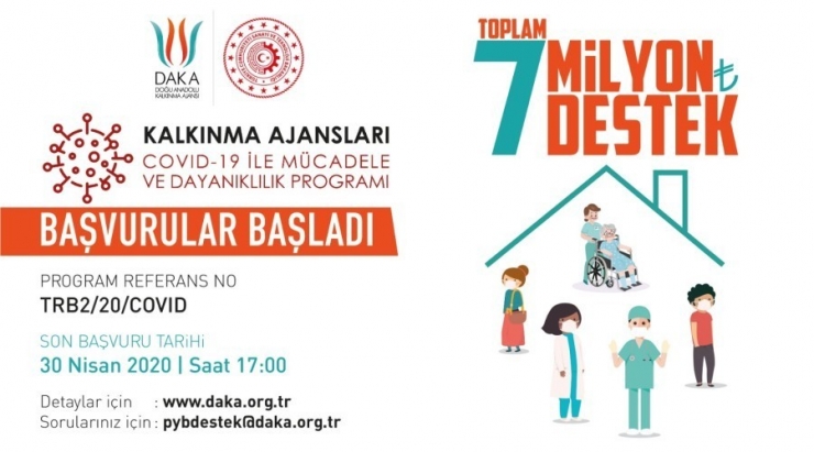 Daka’dan Korona Virüsle Mücadeleye 7 Milyon Tl Destek
