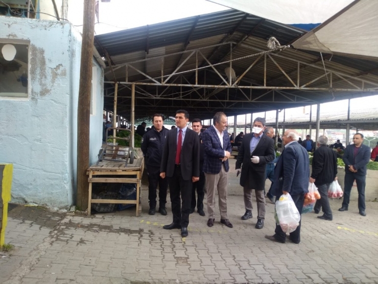 Kaymakam Atak Pazar Yerinde Denetleme Yaptı