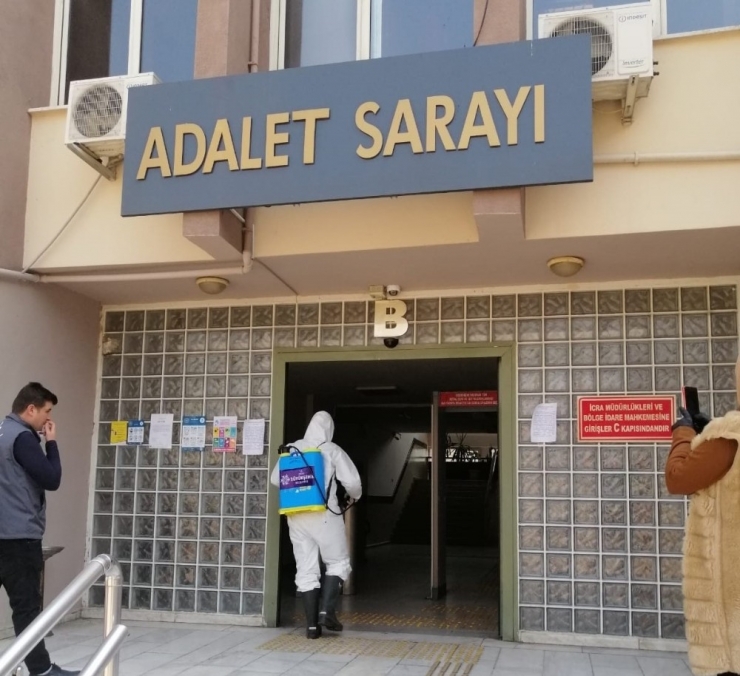 Aydın Adliyesi Ve Cezaevlerinde Korona Virüs Önlemleri
