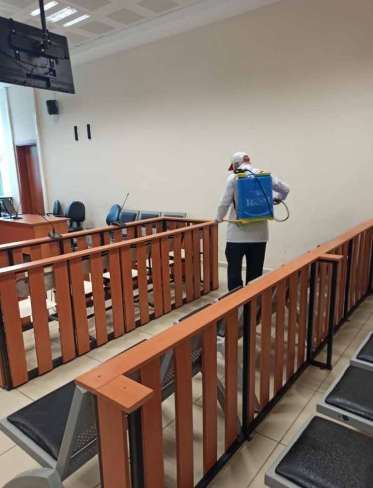 Ceyhan Adliyesi Ve Cezaevleri Dezenfekte Edildi