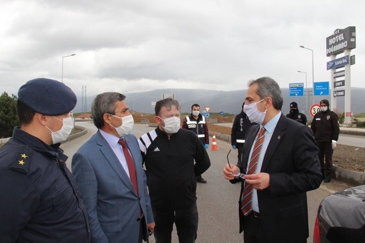 Kaymakam Deniz Pişkin, Kontrol Noktalarını İnceledi