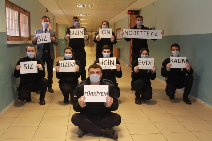 İnfaz Koruma Memurlarından ‘Evde Kalın’ Çağrısı