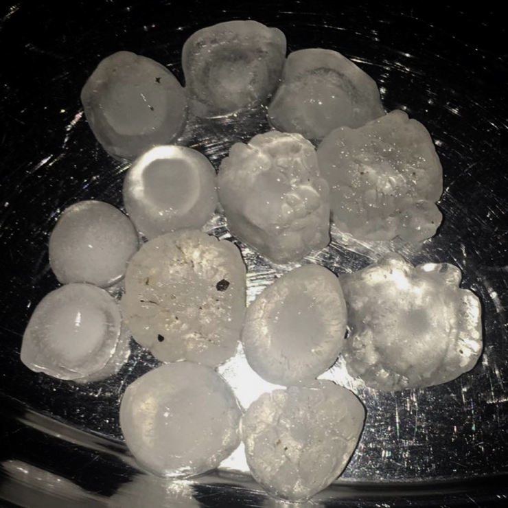 Araban’da Şiddetli Dolu Yağışı