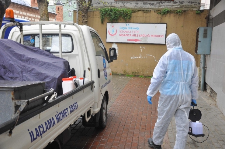 Eyüpsultan’da Aile Sağlık Merkezleri Dezenfekte Edildi