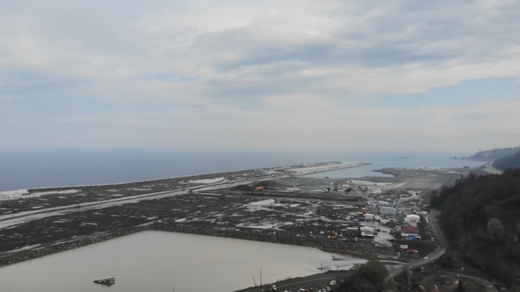 Rize-artvin Havalimanı İnşaatı Hız Kesmeden Devam Ediyor