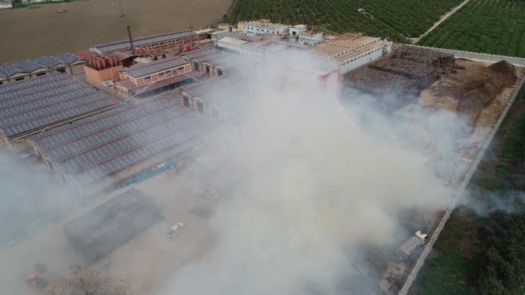 Pamuk Yağı Fabrikasında Yangın