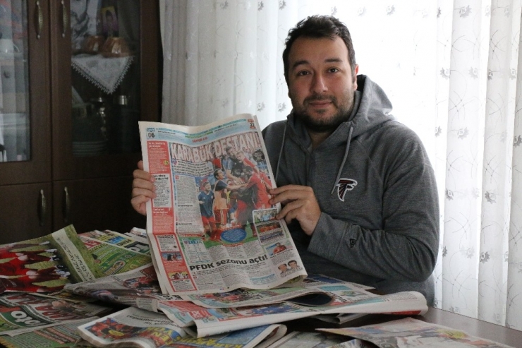 Biriktirdiği Gazete Küpürlerinden "Karabükspor’ Belgeseli Duygulandırdı