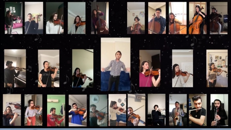 Bursa’da, Orkestradan Video Konferansla Konser